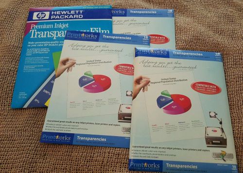 50+ total sheets of Transparency Film. New. FREE FAST SHIPPING!