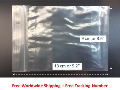 Zipper Ziploc Clear Thick Plastic Bags 3.6 x 5.2 inch Jewelry Snacks Capsules