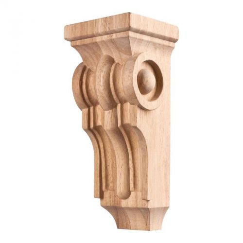 Solid Wood- Small- 4&#034; x 4&#034; x 10&#034; French Romanesque Corbel-  # COR21-1RW