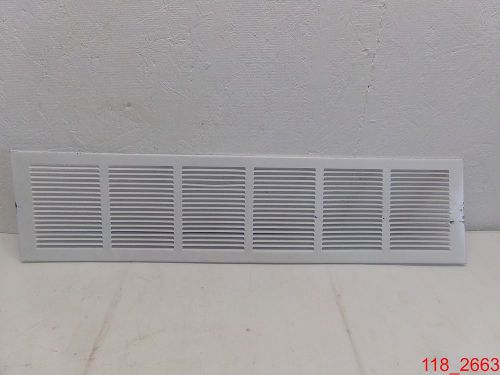 Continental 30&#034; x 6&#034; return air grille 1/3&#034; louver g35w3006, white for sale