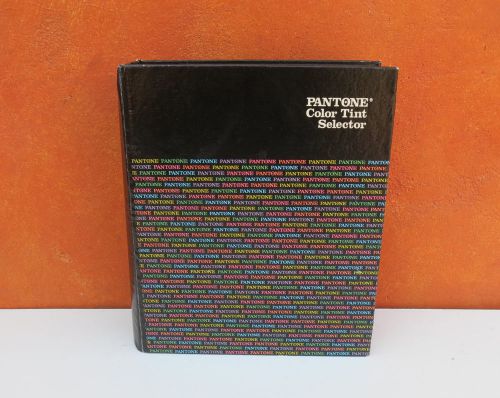 Vintage 1980s 1982 1983 Pantone Color Tint Selector Guide Swatch Book Binder