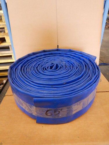 New 3&#034; diameter x 65&#039; long discharge water pump hose lay flat new           new for sale