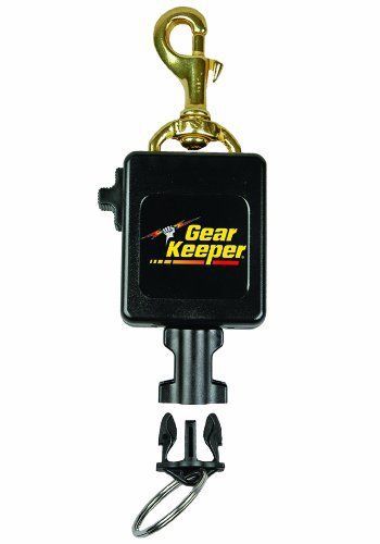 Gear Keeper RT3-0083 Locking Scuba Console Retractor Swiveling Brass Bolt Clip