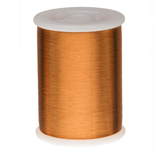 43 AWG Gauge Heavy Formvar Copper Magnet Wire 4oz 15793&#039; 0.0026&#034; 105C Amber
