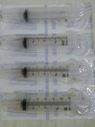 Qty 8, BD 60 ml 2oz Sterile Syringe W/ Catherer Tip, Crafts, Fluids, Hydroponics