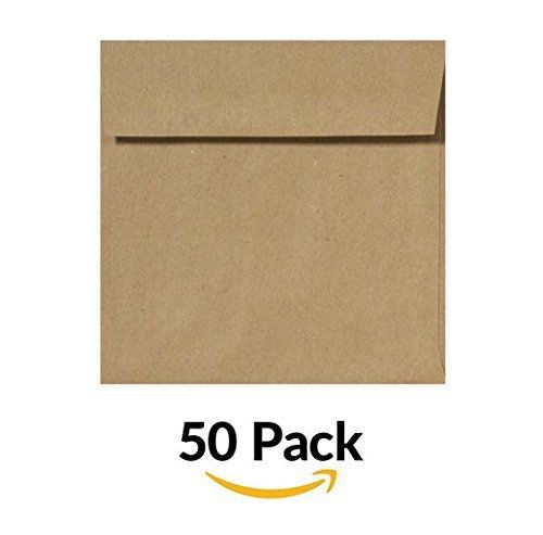 Envelopes Store 6 x 6 Square Envelopes w/Peel &amp; Press - 100% Recycled Grocery