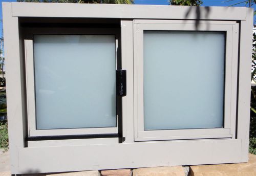 Window, shed, new, aluminum, opaque dual pane insulated, slider, for 24&#034; x 16&#034; for sale