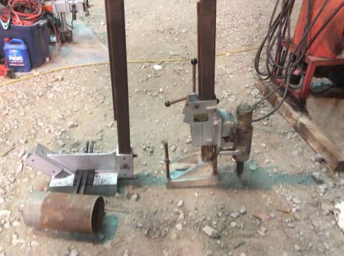 Hydraulic concrete boring drill with stands and hydraulic unit for sale