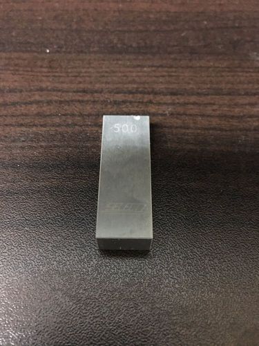 Tungsten carbide rect. gage block .500&#034; for sale