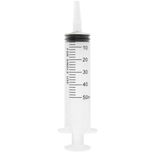 50ml Plastic Syringe 50cc with Large Thumb Grip