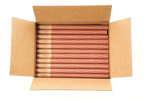 Minitube Preformed Coin Wrappers, Pennies, 500 Count