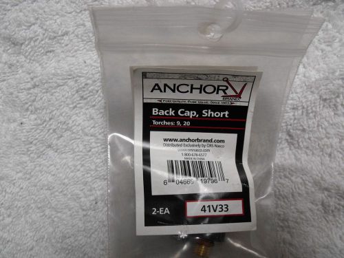 Anchor  2-pk Back Cap 41V33 (Short) for TIG Welding Torch 9/20/ Series