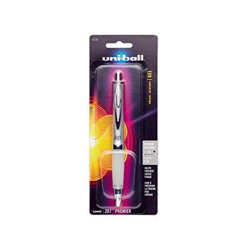 Uni-ball uni-ball 207 Premier Retractable Gel Roller Ball Pen, 1 Black Ink Pen