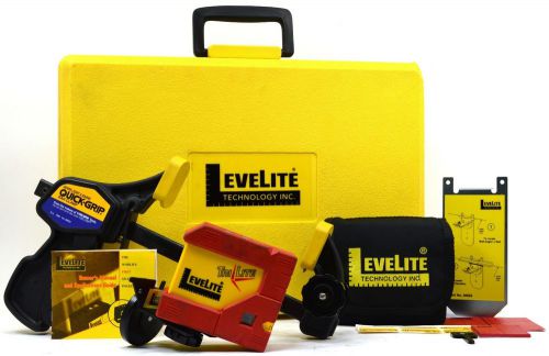 Briefly Used AUTO LASER LEVEL Clamp &amp; Brackets LEVELITE TRI-LITE CONTRACTOR PACK