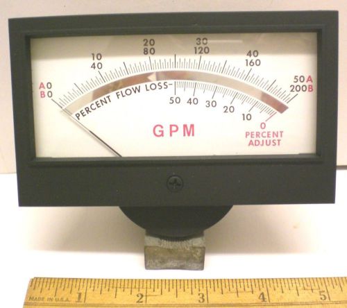 DC Milliamp Meter, 0-1 MA, GPM Scale HONEYWELL 275,  5&#034;  Meter NEW, Made in USA