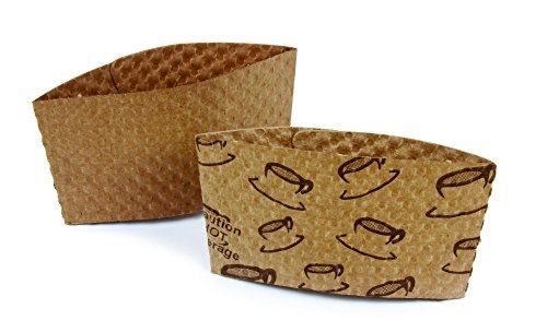 Bagcraft Papercon 300904 Java Jacket Cup Sleeve, Unprinted with Heat Activated