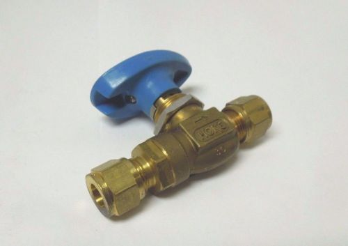Hoke 7122g68 3/8&#034; ball valve brass tube connection 1500 psi    &lt;156nw for sale