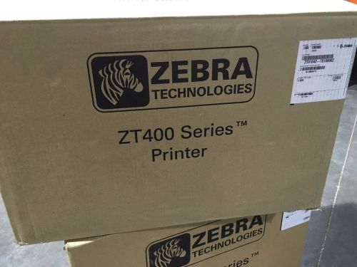 Zebra zt410 ethernet direct thermal barcode label printer zt41042-t010000z new for sale