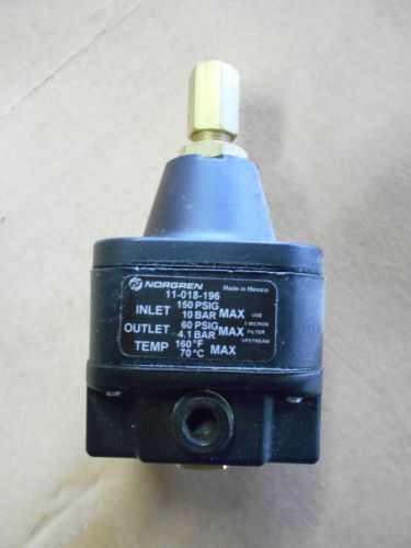 NEW NORGREN PRESSURE REGULATOR 11-018-196