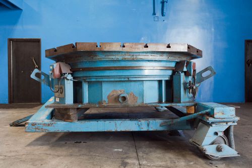 84&#034; x 84&#034; machine tool research t-slotted servo driven power rotary table for sale