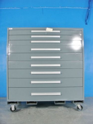 Refurbished 60&#034; 9 drawer lyon mssii tool cabinet 60&#034;wide x 66&#034;tall x 28&#034;deep for sale