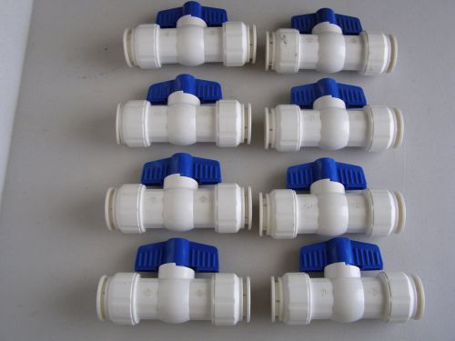 Lot of 8   3/4&#034; push fit pvc ball valve 150f 100psi 117-8-34-34b new for sale