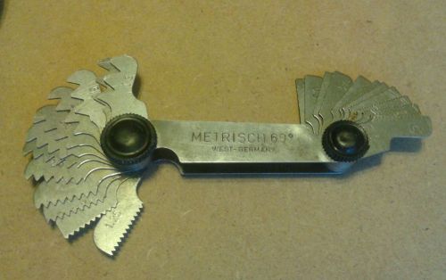 Metrisch 60 degree thread gauge, German made