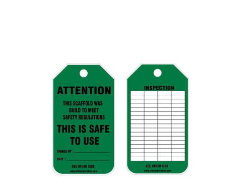 Krm loto scaffold tag -small( set of 10) for sale