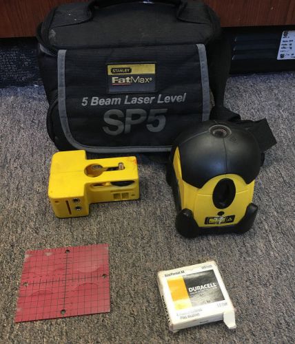 Stanley fatmax sp5 / 5-beam laser level 77-154 for sale