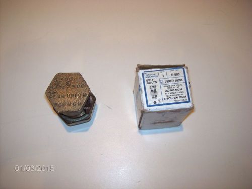 PENN-UNION CORP. S-500 SPLIT BOLTS *NEW IN A BOX*