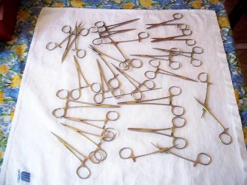 lot of about 23 Suture Staple Removal tools forcepts probe &amp; scissors