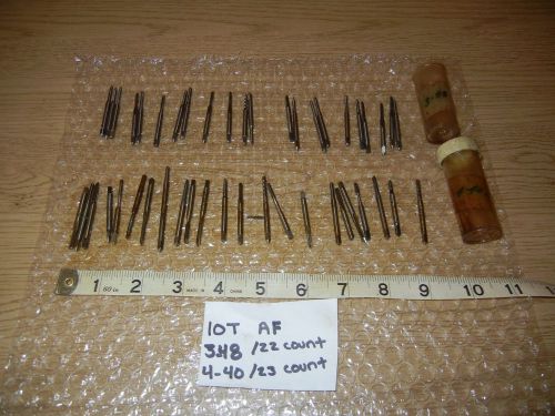 3-48 4-40 lot of 45 total taps sossner 2/3/4 flute spiral point gun tap for sale