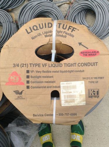 Afc cable systems liquid tuff 3/4 x 100 metal conduit flex steel (new) for sale