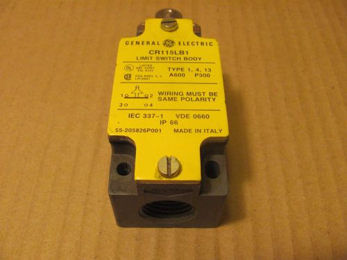 1 GE General Electric CR CR115LB1 Limit Switch