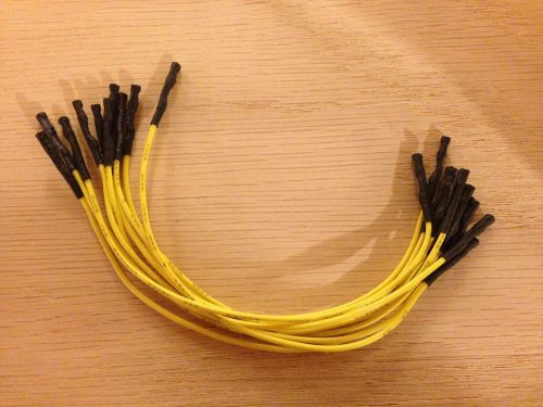 Jumper Wire Hookup Wire 10 pk Yellow Female - Female 28 AWG Length 5 inch