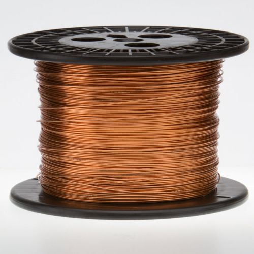 18 awg gauge enameled copper magnet wire 5.0 lbs 1006&#039; length 0.0415&#034; 155c nat for sale