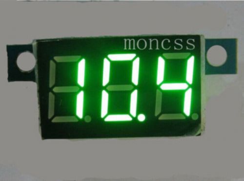 1pcs new dc 0-30v green 0.36&#034; led digital voltmeter voltage panel meter 3 lines for sale