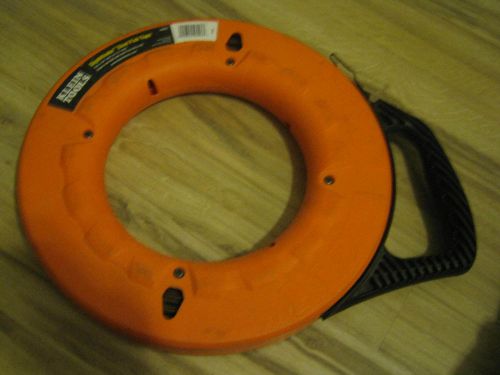 Klein Tools USED 125-Feet Depth finder High Strength 1/8&#034; Wide Steel Fish Tape