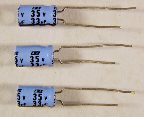 4 fds 33uf 35v polarized electrolytic capacitors nos for sale