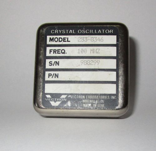 Crystal oscillator 233-8346 VECTRON 100 MHz