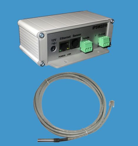 Ethernet ip controller ipsw2210 web server relay snmp email+temperature sensor for sale