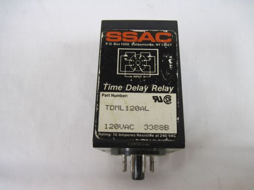 Ssac time delay relay - tdml 120al, 120 vac, 3388b............................mz for sale