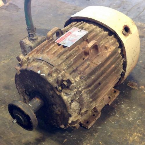 General electric frame 215t 3ph 460v 3530rpm 10hp ac motor 5ks215ss108a for sale