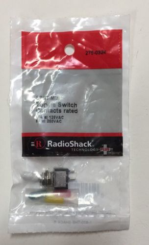 Spst mini toggle switch contacts rated #275-0324 by radioshack for sale