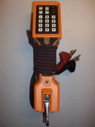 Upgraded harris ts22al hf spkphone  butt set w/data lock / abn clips for sale