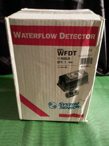 System Sensor Waterflow Detector model WFDT, 11 paddles. Brand New in Box.