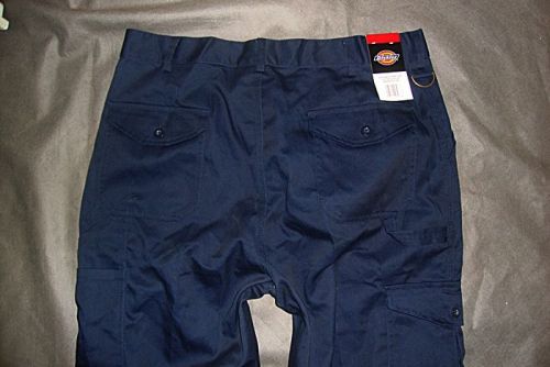 DICKIES  R/HAWK SUPER   MEN TROUSERS   W36 L34   36/34 BLUE NAVY  NEW WITH TAGS