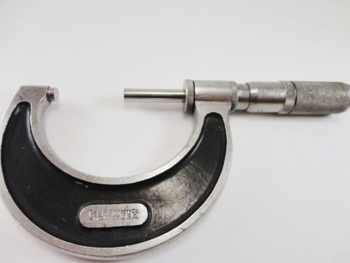 Vintage L.S. Starrett No. 226F 1 in. - 2 in. Micrometer with Original Directions