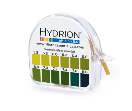 Ph test tape dispenser hydrion papers strips made for saliva or urine testing... for sale