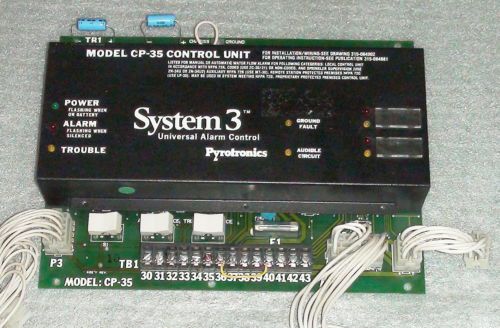 Cerberus Pyrotronics System 3 CPU CP-35 Siemens Universal Fire Alarm Control